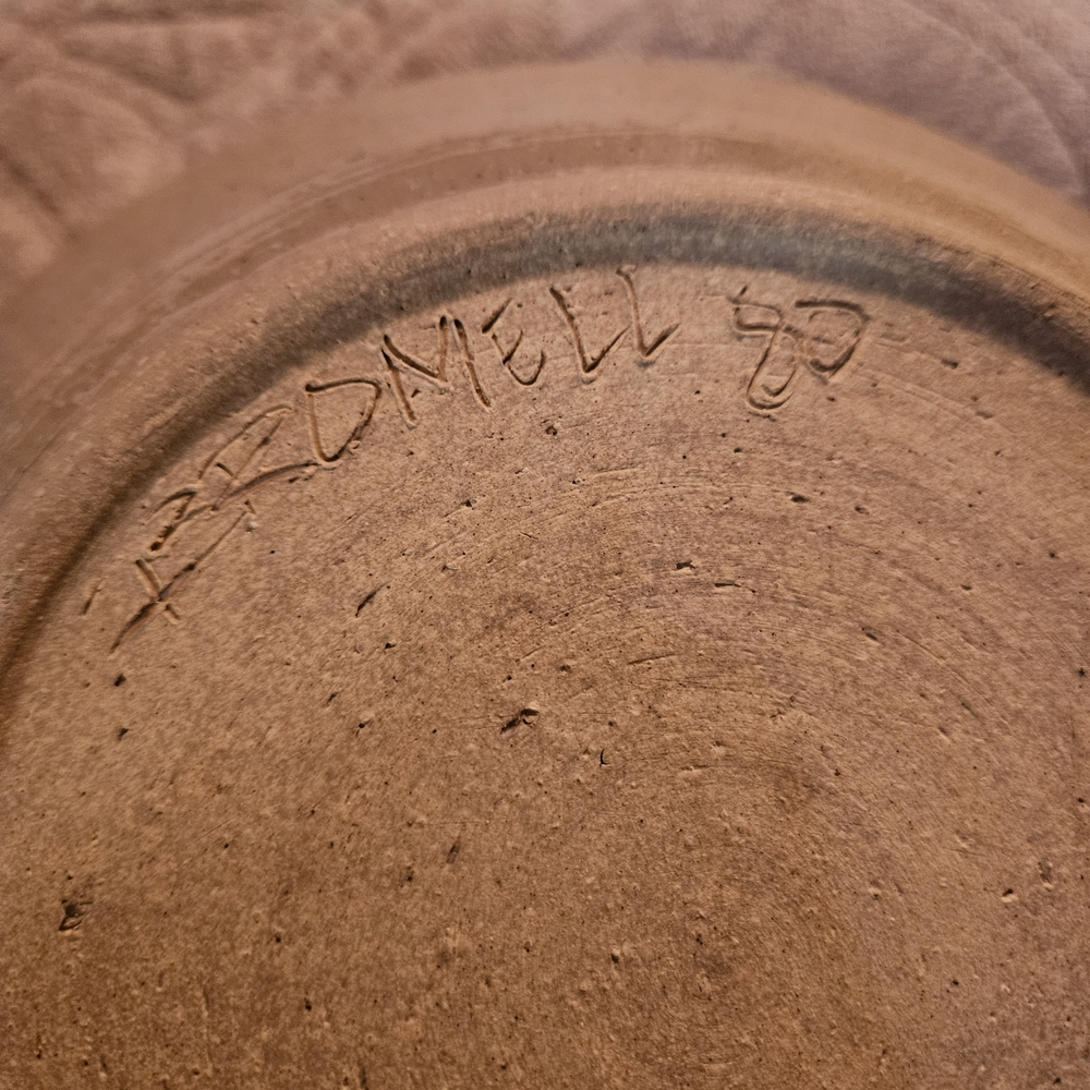 Bromwell Artistic Ceramic Bowl with Blue Swirl Design - Picture 7 of 9